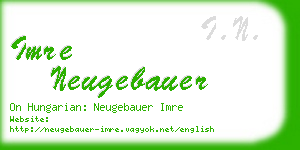 imre neugebauer business card